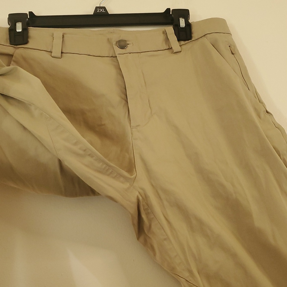 Mens Lululemon Commission Pants Size 31 Khaki 5 Pocket - Picture 4 of 12